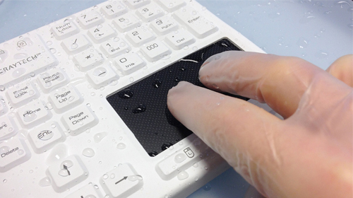 Een medisch toetsenbord met IP68-normering (stof- en waterdicht)